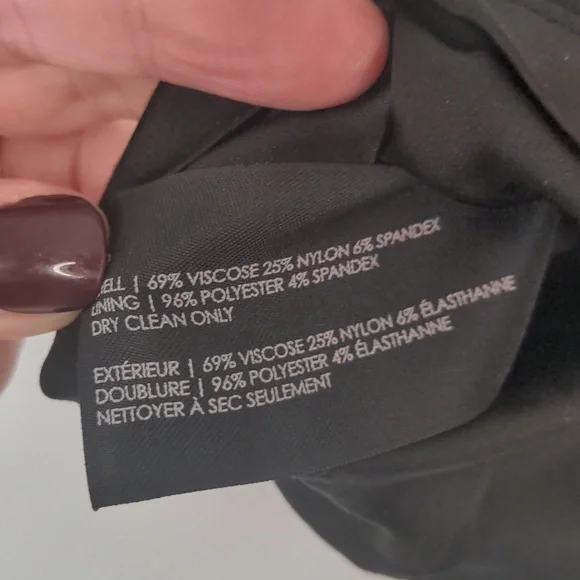 Club Monaco Black Pleated Pencil Skirt 0 - Picture 5 of 6